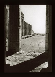 Forecourt of the Temple of Hatshepsut, Deir El-Bahri by American Photographer