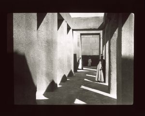 Gizeh - Granite temple near the Pyramid of Khephren by American Photographer
