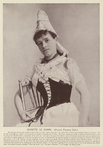Jeanette le Barre, French Peasant Girl by American Photographer