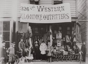 Klondike Outfitters store, Cordova Street, Vancouver 1897