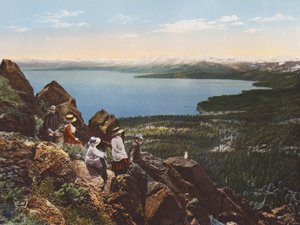 Lake Tahoe from Mount Watson, California by American Photographer