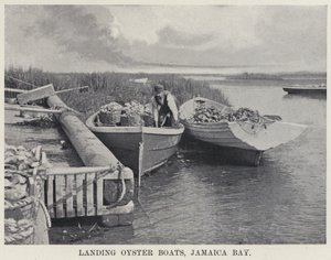Landing Oyster Boats, Jamaica Bay by American Photographer