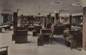 Largest News Room, Los Angeles Times, The Biggest Newspaper In The World by American Photographer