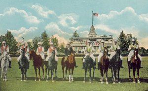 Miami, Florida, c 1925: Club House and Polo Field by American Photographer