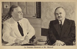 Molotov and Roosevelt by American Photographer