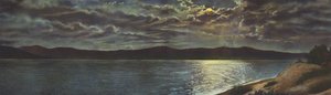Moonlight on the Salton Sea by American Photographer