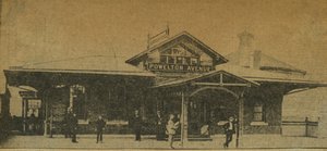 Newspaper Clipping: Powelton Avenue Station, Pennsylvania, USA, 1896