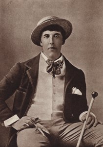 Oscar Wilde, Irish poet and playwright, in America by American Photographer