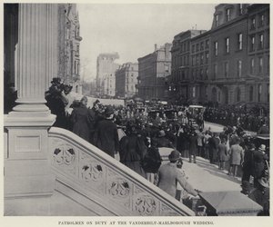 Patrolmen on Duty at the Vanderbilt-Marlborough Wedding by American Photographer