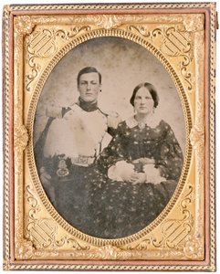 Portrait of Hamilton Branch and an Unidentified Woman by American Photographer