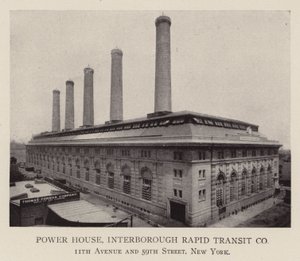 Power House, Interborough Rapid Transit Co by American Photographer