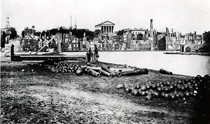 South Side of the Canal Basin, Richmond, Virginia, April 1865 by American Photographer