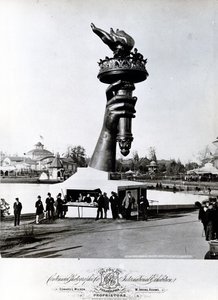 The Hand and Torch of the Statue of Liberty, 1876 by American Photographer