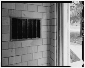 Tile and molding detail with mail slots, typical entry to stairwell, Techwood Homes, Building No. 6, 465 Techwood Drive & 119-125 Hunnicutt Street, Atlanta, Fulton County, GA by American Photographer