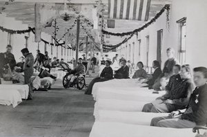 Ward in Armory Square Hospital, Washington DC, c.1865