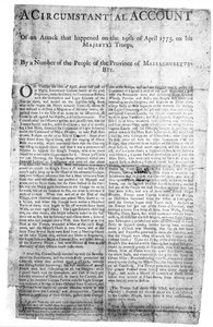 A Circumstantial Account of an Attack, printed 1775