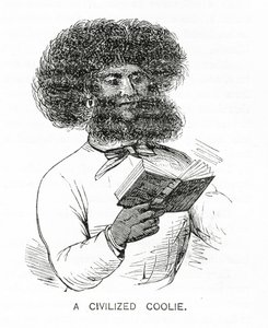 A Civilized Coolie, Illustration from Appletons Journal, May 4, 1872 by American School