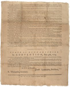 A Declaration of Rights, and a plea of government for the State of New Hampshire, 1779