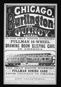 Advertisement for Pullman Cars of Chicago, c.1875 by American School