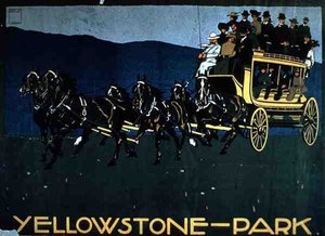 Advertisement for Yellowstone Park