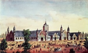 Agricultural Hall, Grand United States Centennial Exhibition, Fairmount Park, Philadelphia, pub. by Currier and Ives, 1876