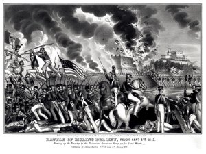 Battle of Molino del Rey, fought September 8th 1847, pub. by James Baillie, 1848