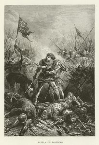 Battle of Poitiers by American School