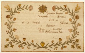 Birth and Baptismal Certificate by American School
