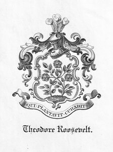 Bookplate of President Theodore Roosevelt (1858-1919)