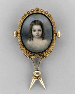 Brooch with Portrait of a Girl, c.1860