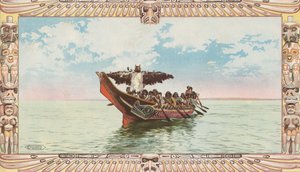 Canoe with Kwakiutl Bridal Party by American School