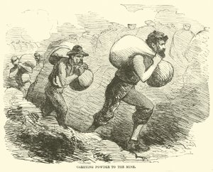 Carrying Powder to the Mine, July 1864 by American School