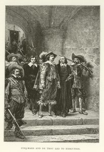 Cinq-Mars and de Thou led to execution by American School