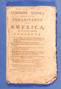 Common Sense: Addressed to the Inhabitants of America, new edition by Thomas Paine printed in Philadelphia by American School