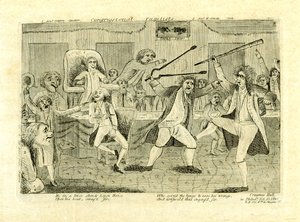 Congressional pugilists: Griswold and Lyon, at Congress Hall, Philadelphia, PA