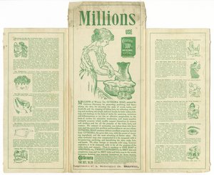 Cuticura Soap [folded trade card or box verso] by American School