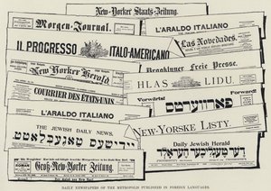 Daily Newspapers of the Metropolis published in Foreign Languages