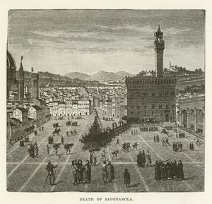Death of Savonarola by American School