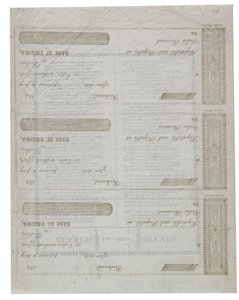 Dixie Printed on Back of a Sheet Checks, 1861 by American School