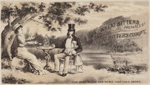 Elegant Couple Relaxing On Riverbank by American School