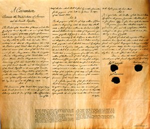 Facsimile of the Convention for the Purchase of Louisiana by the United States, April 30, 1803