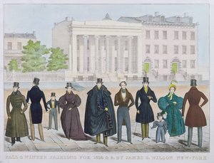 Fall and Winter Fashions for 1835 and 1836 by James Wilson, New York by American School