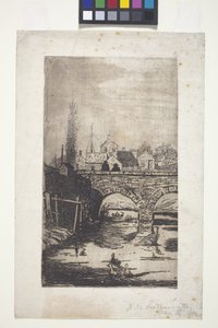 Figures on Bridge