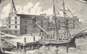 First shipment of wheat from Chicago warehouse, Newberry & Dole by American School