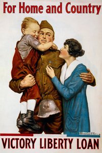 For Home and Country Liberty Loan Poster by American School