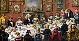 Formal Dinner Party for Dogs