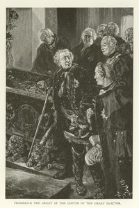 Frederick the Great at the Coffin of the Great Elector by American School