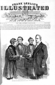 Front page to Frank Leslies Illustrated Newspaper 14th March, 1857