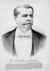 Gen. Winfield S. Hancock: Democratic candidate for President of the United States, pub. by Currier & Ives, c.1880 by American School