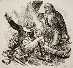 General Herkimer, Wounded and Directing Battle at the Battle of Oriskany by American School